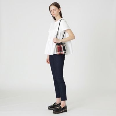クレストブリッジチェックキャンバス巾着（55133301＿＿