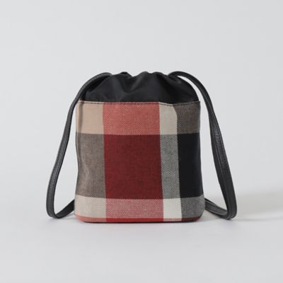 クレストブリッジチェックキャンバス巾着（55133301＿＿
