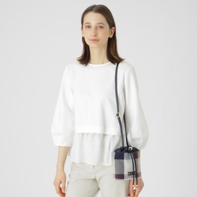 クレストブリッジチェックキャンバス巾着（55133301＿＿