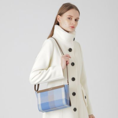 クレストブリッジチェックPVCミニショルダー