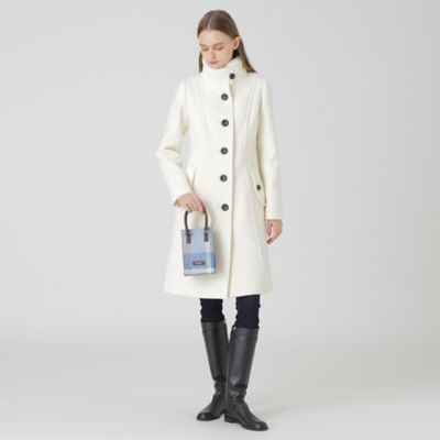 ✨極美品✨クレストブリッジ❣️コットンジャケット　L　チェック柄　アイボリー 美人百花コラボ】クレストブリッジチェックオーガンプリント