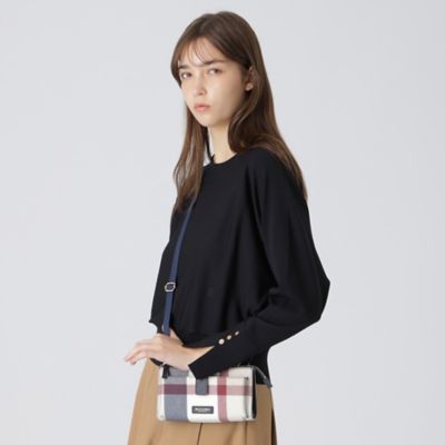 クレストブリッジチェックPVCウォレットバッグ