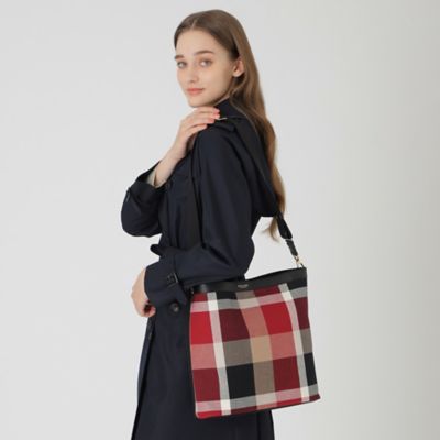 クレストブリッジチェックキャンバスショルダー（５５１３６５０４＿＿）