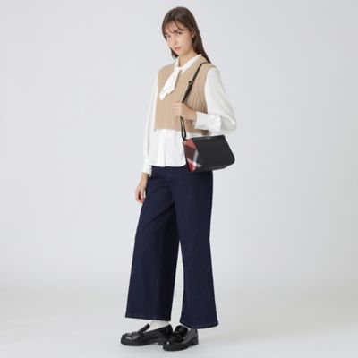パーシャルクレストブリッジチェックＰＶＣミニショルダー（５５１３７４２２＿＿）