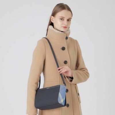 パーシャルクレストブリッジチェックＰＶＣミニショルダー（５５１３７４２２＿＿）