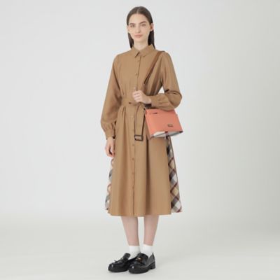 パーシャルクレストブリッジチェックナイロンミニショルダー（５５１３９５０５＿＿）