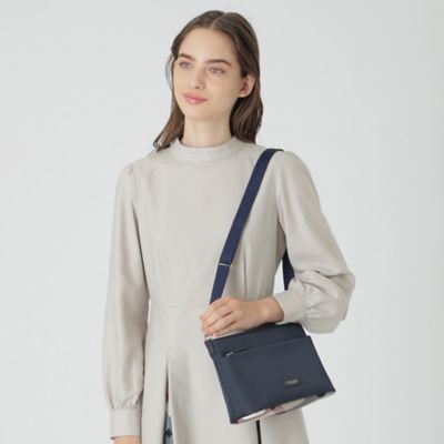 パーシャルクレストブリッジチェックナイロンミニショルダー（５５１３９５０５＿＿）