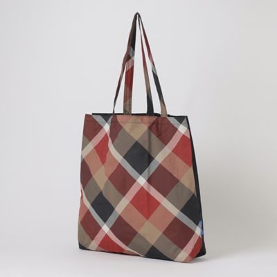 ＜BLUE LABEL CRESTBRIDGE (Women)＞パーシャルクレストブリッジチェックエコバッグ（５５１４０５０５＿＿）
