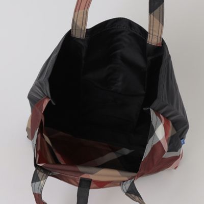 パーシャルクレストブリッジチェックエコバッグ（５５１４０５０５＿＿）