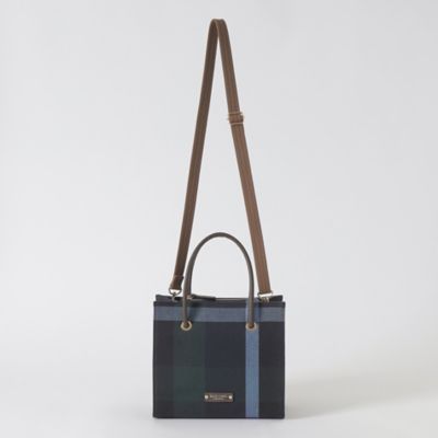 一部店舗限定】クレストブリッジチェックキャンバススクエア