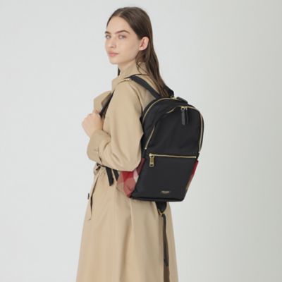 パーシャルクレストブリッジチェックナイロンバックパック（５５１４１５０５＿＿）