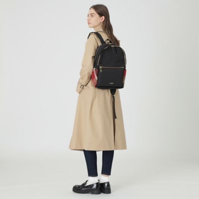 パーシャルクレストブリッジチェックナイロンバックパック（５５１４１５０５＿＿）