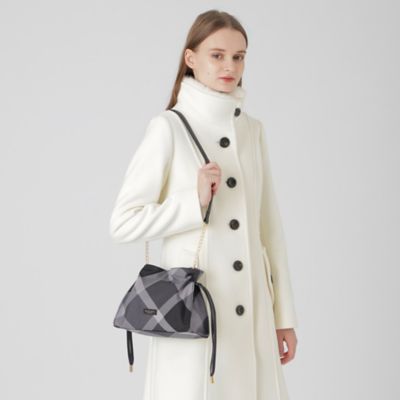 クレストブリッジチェックギャザーミニバッグ
