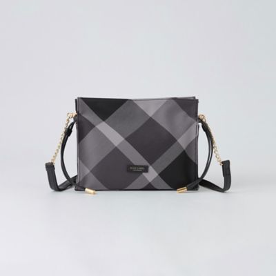BLUE LABEL CRESTBRIDGE SHOULDER BAG BLU CHECK 55133-744-42
