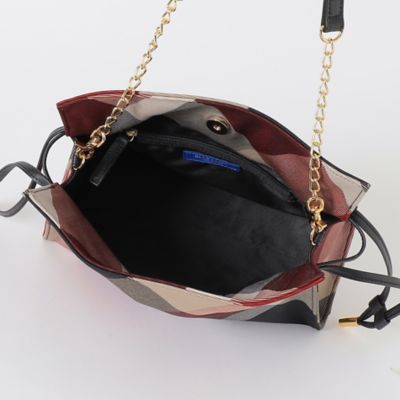 クレストブリッジチェックギャザーミニバッグ