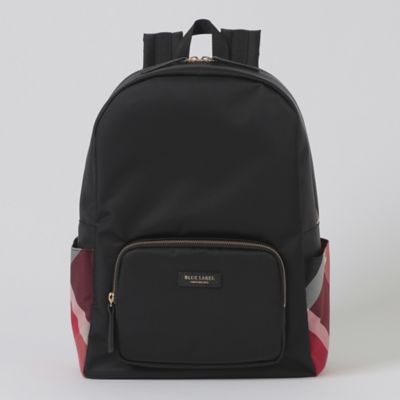 パーシャルクレストブリッジチェックナイロンバックパック