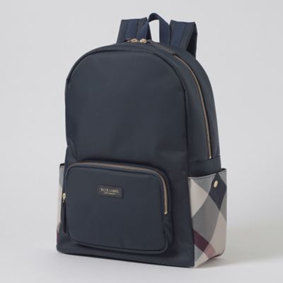 パーシャルクレストブリッジチェックナイロンバックパック