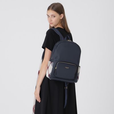 ブルーレーベルクレストブリッジ リュック ナイロンバックパック ネイビー ナイロンバックパック（バッグ）｜BLUE LABEL CRESTBRIDGE