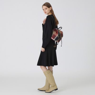 ブルーレーベル クレストブリッジ リュック バックパック チェック レッド ブルーレーベルクレストブリッジ BLUE LABEL CRESTBRIDGE
