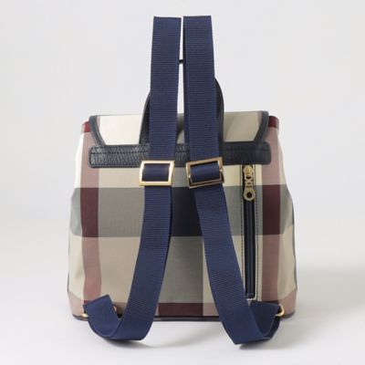 ⭐未使用級⭐ブルーレーベル クレストブリッジ　チェック　ミニ リュック クレストブリッジチェックPVCバックパック（バッグ）｜BLUE