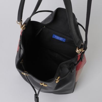 【一部店舗限定】レザーコンビクレストブリッジチェックキャンバスコロン（５５１４８３４８＿＿）