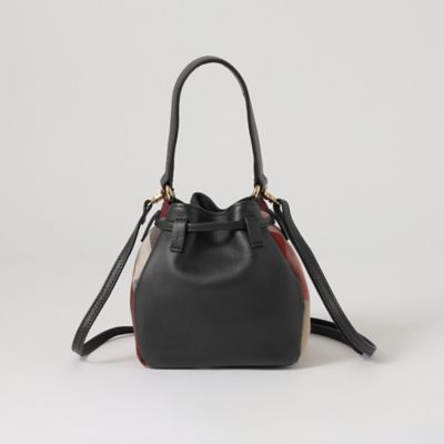 【一部店舗限定】レザーコンビクレストブリッジチェックキャンバスミニコロン（５５１４８４５５＿＿）
