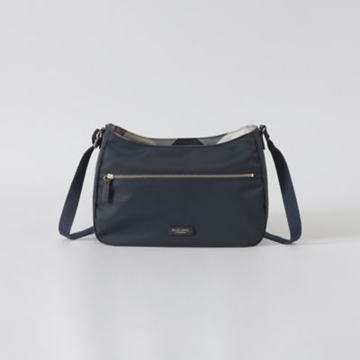 【良品】バーバリーブルーレーベル ナイロン　ワンショルダーバッグ ロゴ ナイロンワンショルダー（バッグ）｜BLUE LABEL CRESTBRIDGE