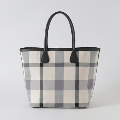 ❶クレストブリッジ　チェックトートバッグ クレストブリッジチェックPVCトート（バッグ）｜BLUE LABEL