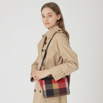 クレストブリッジチェックＰＶＣミニショルダー（５５１５３５０７＿＿）