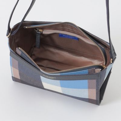 クレストブリッジチェックＰＶＣミニショルダー（５５１５３５０７＿＿）