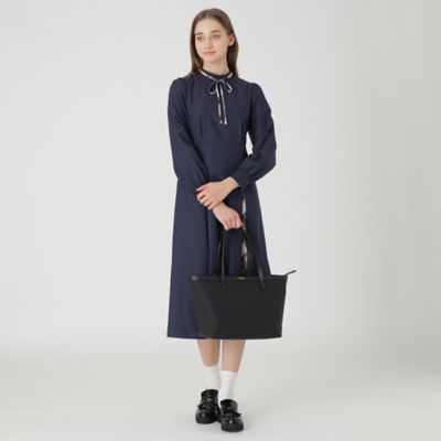 パーシャルクレストブリッジチェックPVCトート