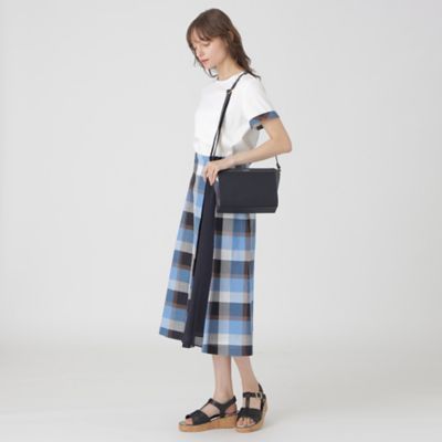 パーシャルクレストブリッジチェックＰＶＣミニショルダー（５５１５７５０８＿＿）