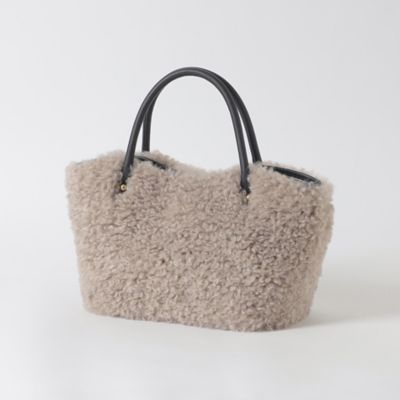 ＜BLUE LABEL CRESTBRIDGE (Women)＞フェイクファーミニトート（５５１５７６１７＿＿）