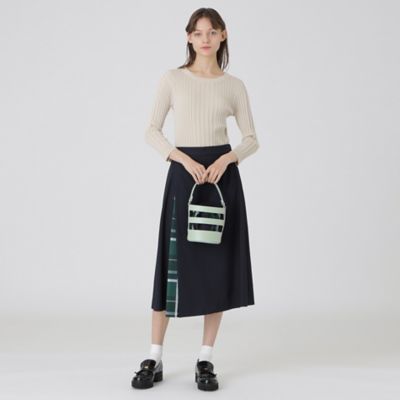 レザーメッシュバケツミニショルダー（５５１６３５１４＿＿）