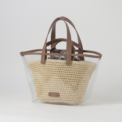 BLUE LABEL CRESTBRIDGE (Women)/ブルーレーベル・クレストブリッジ クリアＰＶＣ×ペーパートート（５５１６４５１５＿＿）