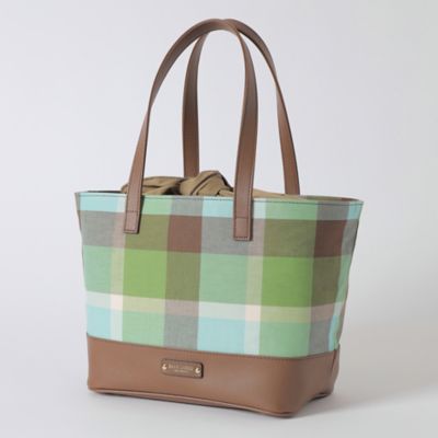 クレストブリッジチェックコットンリネントート（５５１６７５１７＿＿）