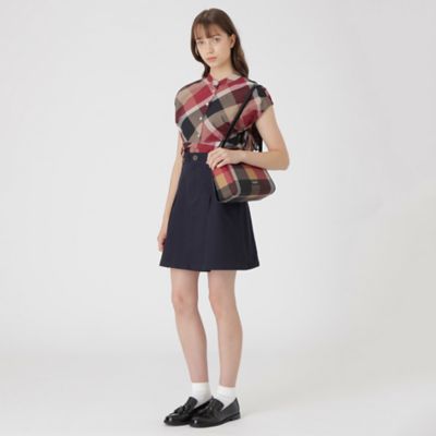 ☆最終お値下げ☆クレストブリッジチェックミニショルダー ナイロンオックスクレストブリッジチェックミニショルダーバッグ