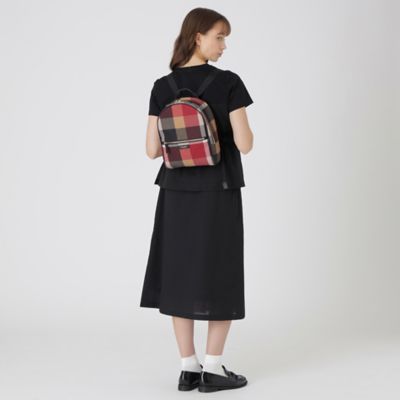 ブルーレーベル クレストブリッジ リュック バックパック チェック レッド クレストブリッジチェックPVCバックパック