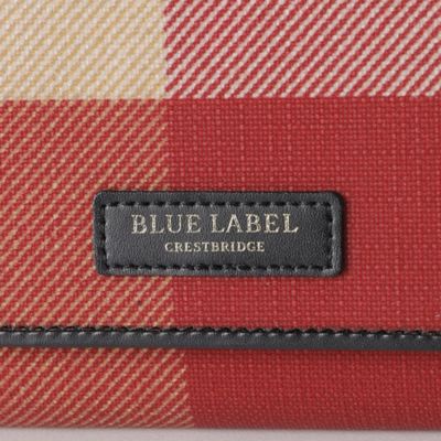 BLUE LABEL CRESTBRIDGE ウォレット 2way ショルダー クレストブリッジチェックPVCウォレットショルダー