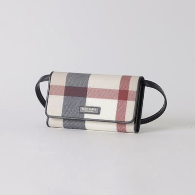 クレストブリッジチェックPVCウォレットショルダー