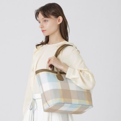 クレストブリッジチェックＰＶＣトート（５５１７３５０７＿＿）
