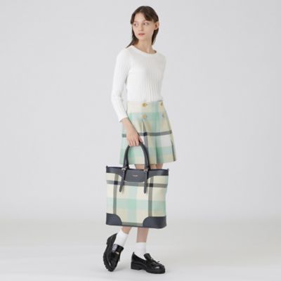 ≪１０％ＯＦＦ対象外≫【一部店舗限定】クレストブリッジチェックツィードトート（５５１７４５２８＿＿）