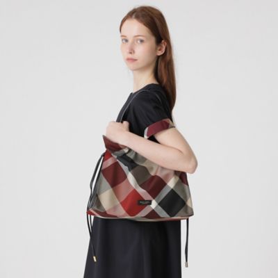 クレストブリッジチェックギャザーバッグ（55175534＿＿