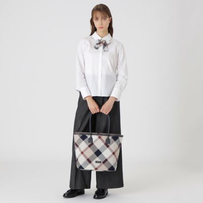 クレストブリッジチェックカルゼトートバッグ