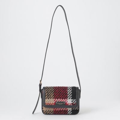 クレストブリッジチェックツイードショルダーバッグ