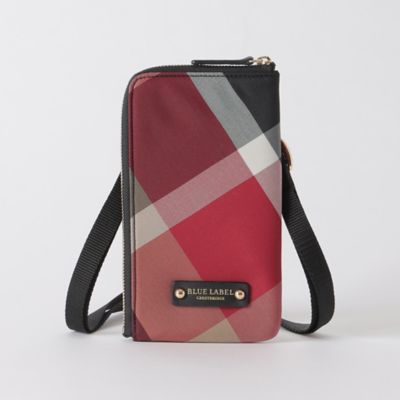 ＜BLUE LABEL CRESTBRIDGE (Women)＞クレストブリッジチェックスマホポシェット（５５２０２１０５＿＿）