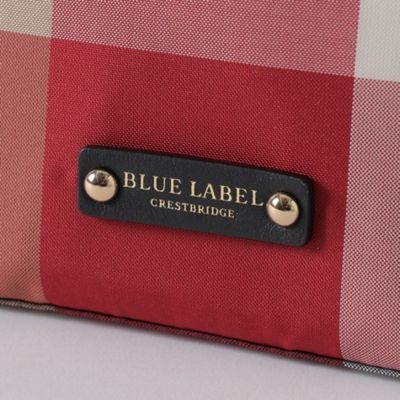 BLUE LABEL ポーチ レッド チェック柄 BLUE LABEL ポーチ レッド チェック柄 クレストブリッジチェック