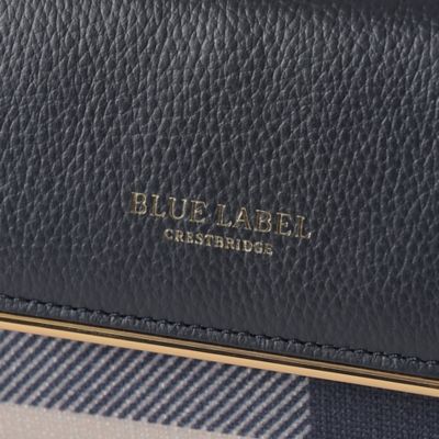 クレストブリッジチェックPVCメタルライン長財布 クレストブリッジチェックPVCメタルライン長財布