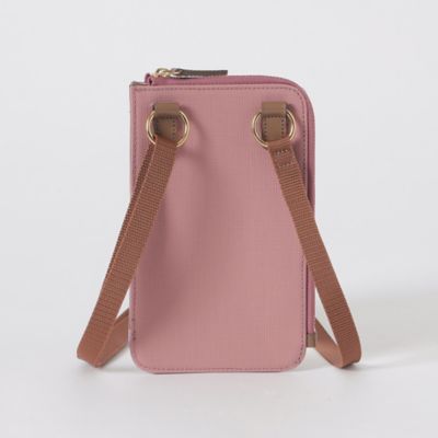 パーシャルクレストブリッジチェックＰＶＣスマホポシェット（５５２０４１１４＿＿）