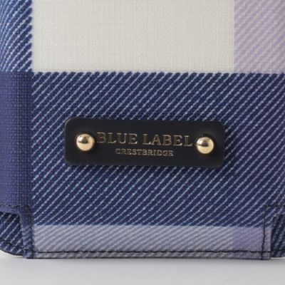 パーシャルクレストブリッジチェックＰＶＣスマホポシェット（５５２０４１１４＿＿）
